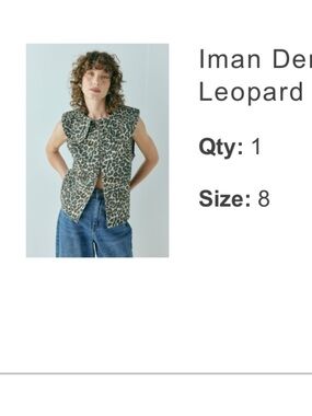 Leopard Print Sleeveless Vest - Brown/Black